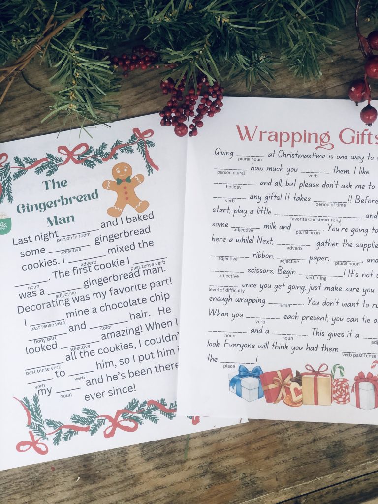 10 Printable Festive Christmas Mad Libs For Kids