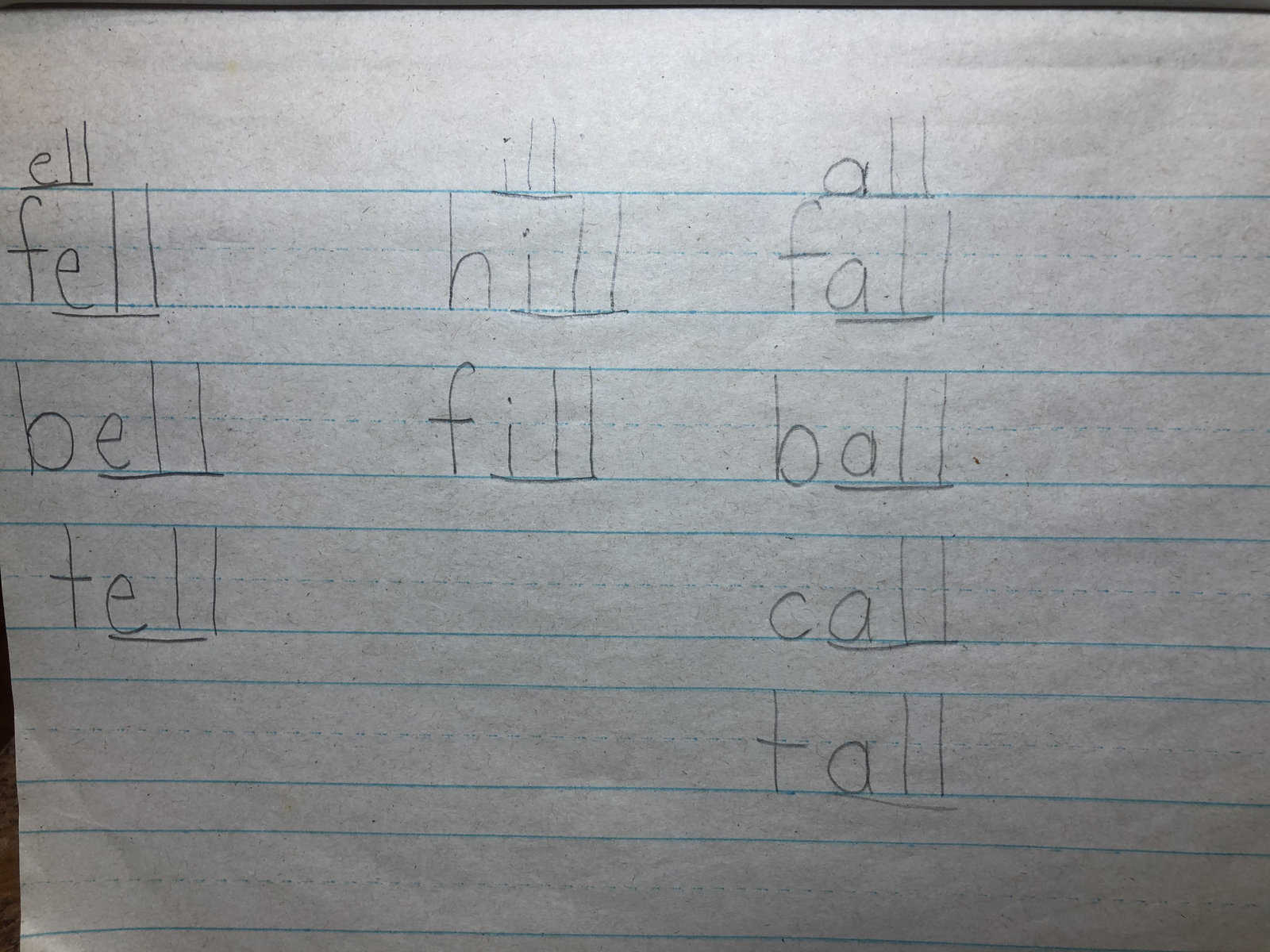 phonics word list